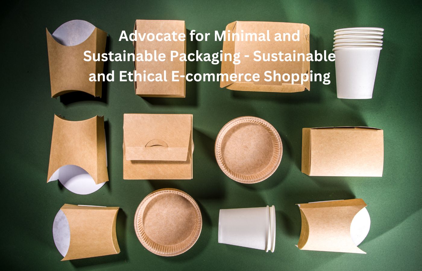 Advocate for Minimal and Sustainable Packaging